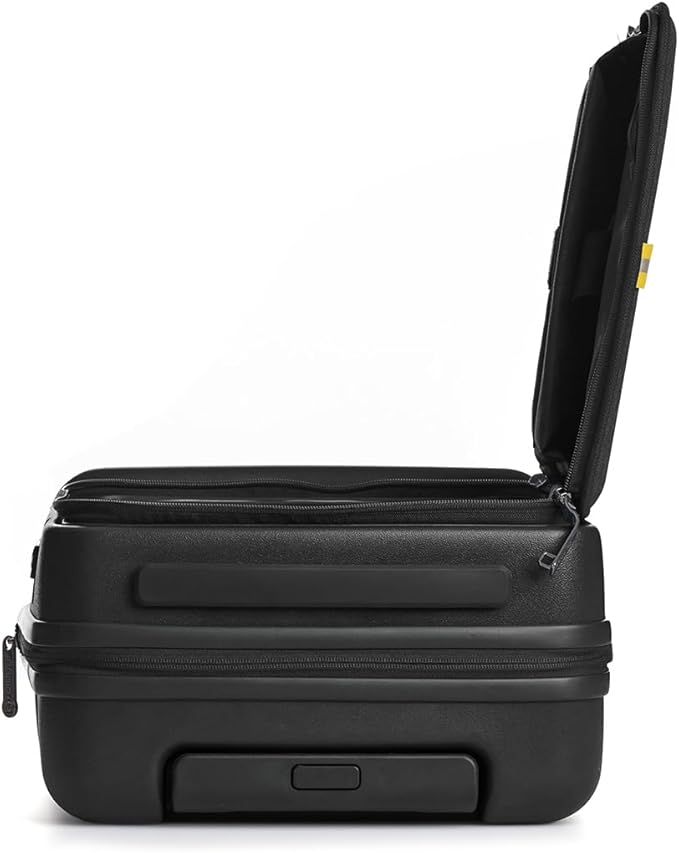biaggi Runway Hybrid Expandable Underseat Carry-On – Lightweight TSA-Approved Polycarbonate Travel Bag, Perfect for Getaways & Long Weekends (Expandable Underseater, Black)