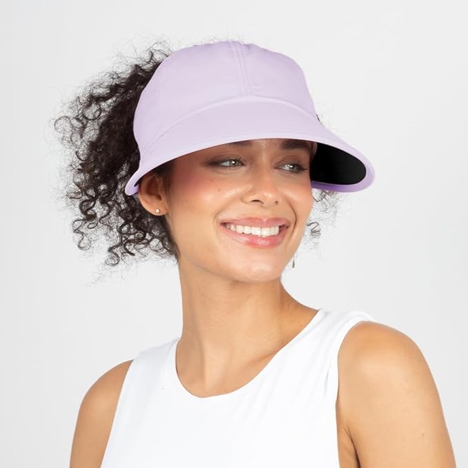 Ponyflo Sunblocker Wide Brim Hat - Oprah Awards Best Sun Hat - UV 50 Protection - Ponytail Sunhat for Women