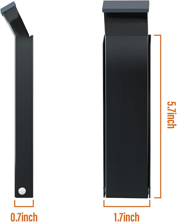 Door Stopper, Door Holder, No Drilling Door Stoppers, Easy Pedal Kick Down Door Stop (1, Black)