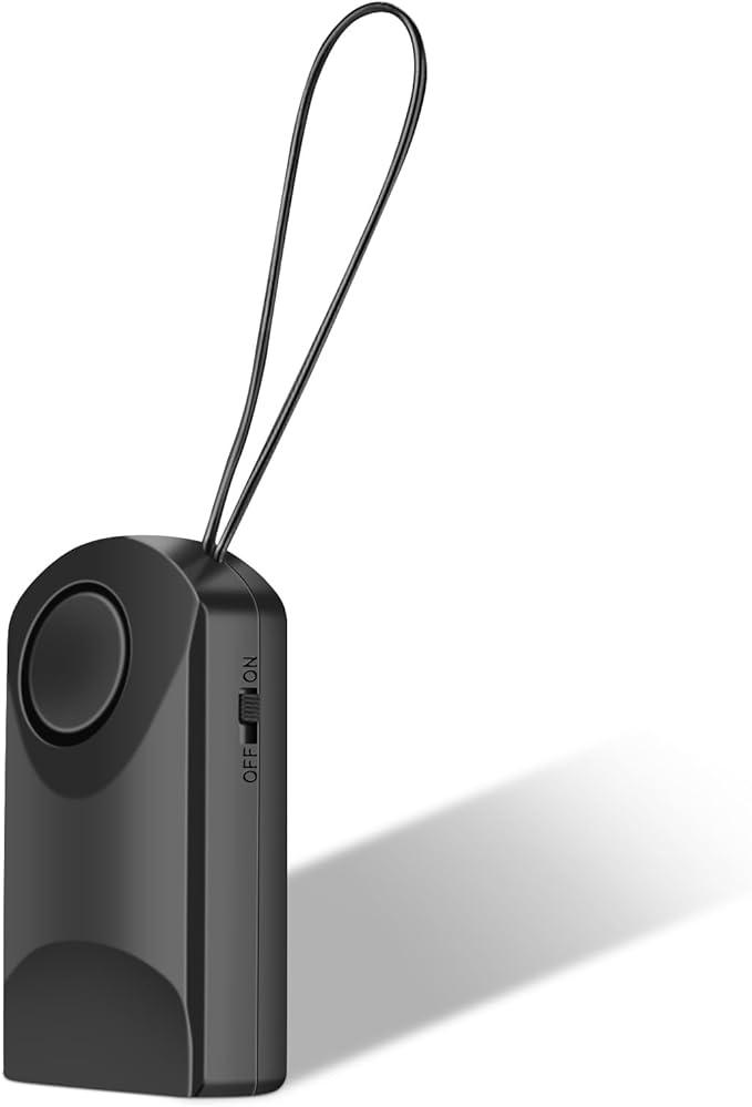 120db Touch Sensor, Door Handle Alarm, Anti Theft Vibration Triggered Portable Door Security Alarm for Doors for Kids, Toddler, Elderly, Hotel, Travel, Bedroom, Ghost