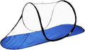 CMINGJ Large Pop Up Mosquito Tent, Portable Foldable Mosquito Net with Bottom for Bed, Camping, Travel, Patio, Suitable for Outdoor Indoor (78 * 28 * 27inch) (Blue Bottom)