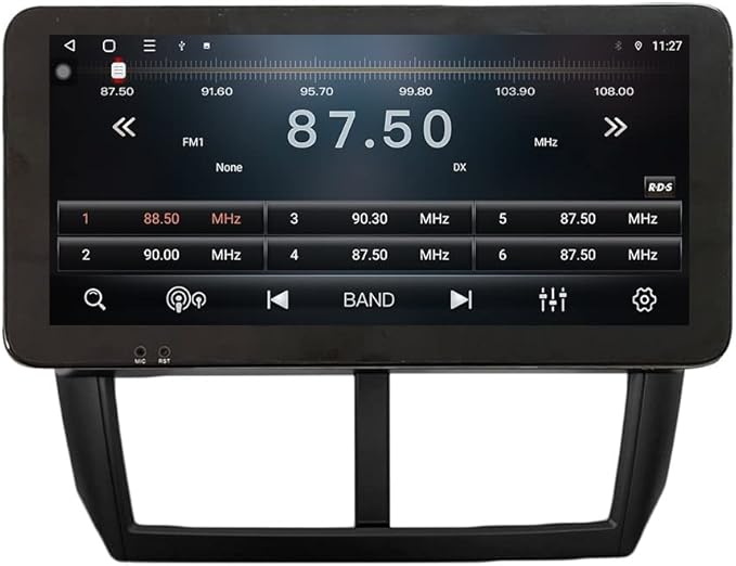 Kunfine CarPlay Android Auto Navigation Stereo GPS Radio Reverse Camera Display 10.33" QLED Touchscreen Headunit Tablet Pad Media Player for Subaru Forester 2007-2013, if Applicable Quad Core 1G+32G