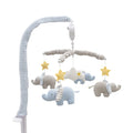 Mason Elephant Textiles Musical Mobile - Crib Toy with 12 Lullabies | Knitted Woodland Characters Nursery Decor