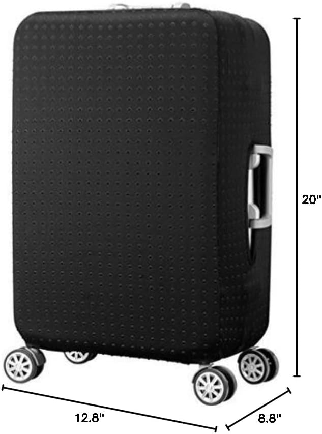 7-mi Travel Luggage Cover Protector, Washable Suitcase Protector Anti-scratch Spandex Baggage Covers Fits 19-21 Inch Luggage