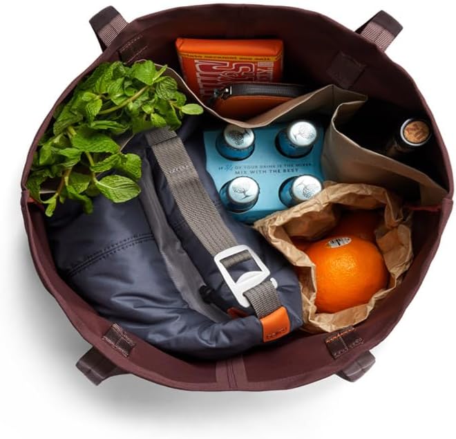 Bellroy Market Tote – (Tote Shoulder Shopping Bag) - Burgundy
