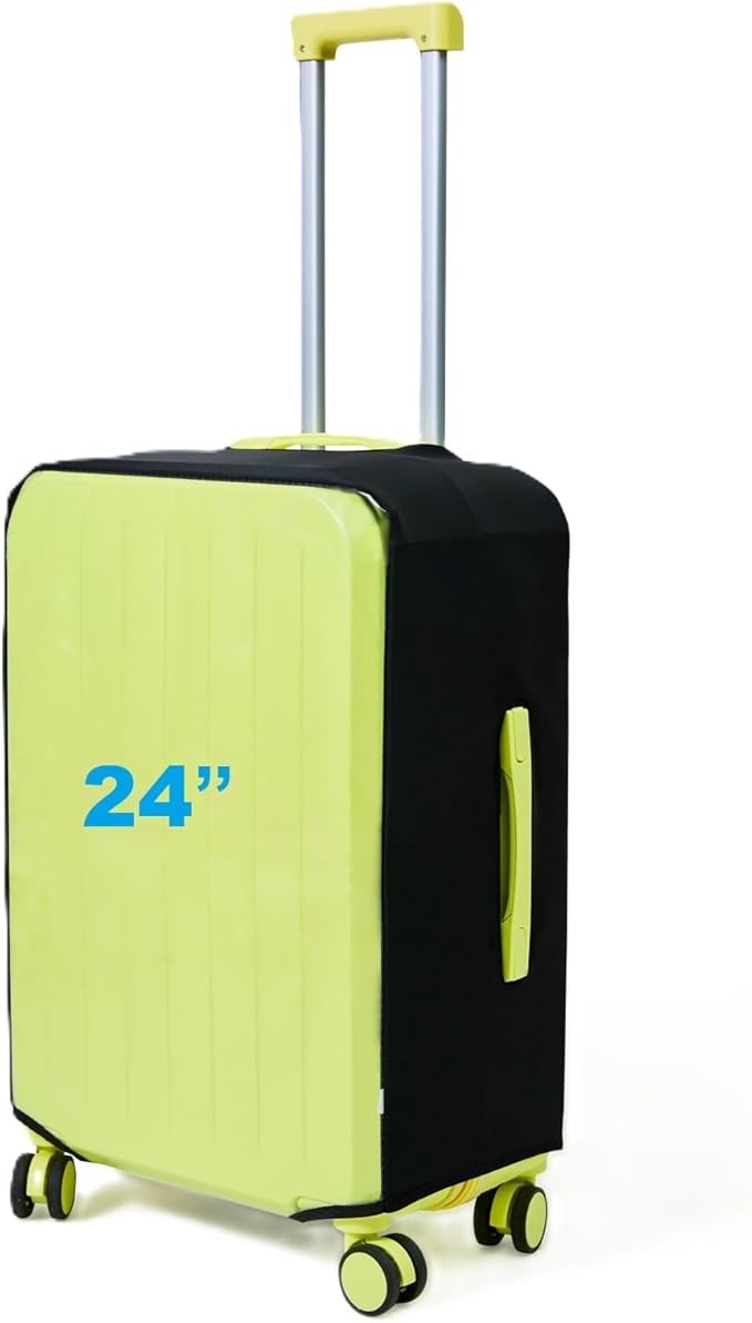 Clear Luggage Cover Protectors For Suitcases,Elastic Transparent waterproof PVC Suitcase Covers Protector Fit 20-30 Inch wheeled Luggage (24")