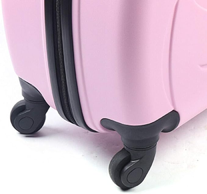CNCEST 20" Kid's Ride-on Travel Suitcase,Rolling Luggage with Wheels Carry Trolley Luggage with Password Lock,Children's Ride On Trolley Luggage for Children's Day Gift,Festival Gift