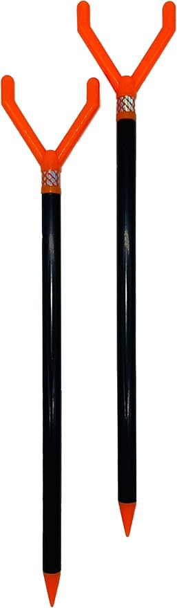 Fishin’ Stix Trident Telescoping Fishing Rod Holders – Extendable 12"–30", 50 lb+ Capacity, Sand Stake Pole Stand for Surf Fishing, Bank Angling, Catfish Rods, Lure & Bait Setup