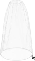 Oversized Mosquito Net 42 x 25 Inches Ultra Large Mosquito Head Net Face Neck Fly Mesh Netting Fits All Hats for Outdoor Camping Hiking Fishing Gardening Safari (White)