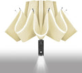 Lejorain Inside Out Umbrella Folding - Inverted LED Umbrellas Automatic Open and Close - Women Rain Umbrella Reverse Folding