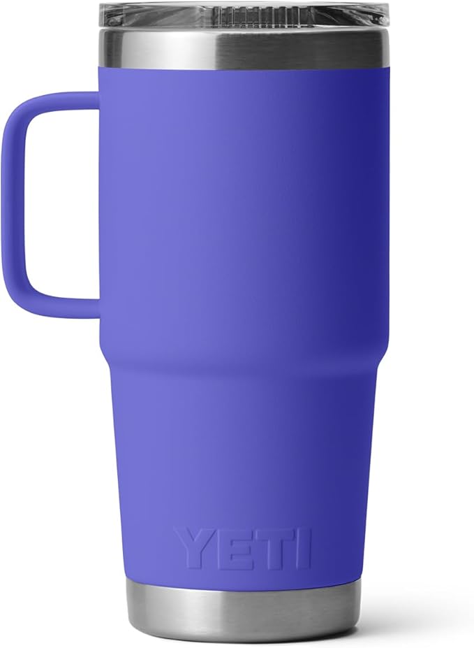 YETI Rambler 20 oz Travel Mug, Stainless Steel, Vacuum Insulated with Stronghold Lid