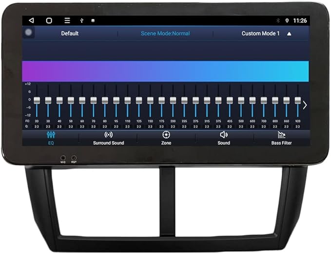 Kunfine CarPlay Android Auto Navigation Stereo GPS Radio Reverse Camera Display 10.33" QLED Touchscreen Headunit Tablet Pad Media Player for Subaru Forester 2007-2013, if Applicable Octa Core 6G+128G