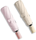 BAODINI Small UV Protection Travel Umbrella Compact for Rain and Sun UPF 50+ 41 inch Portable Umbrella for Women and Men