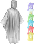 SaphiRose Disposable Rain Ponchos Emergency Clear Poncho
