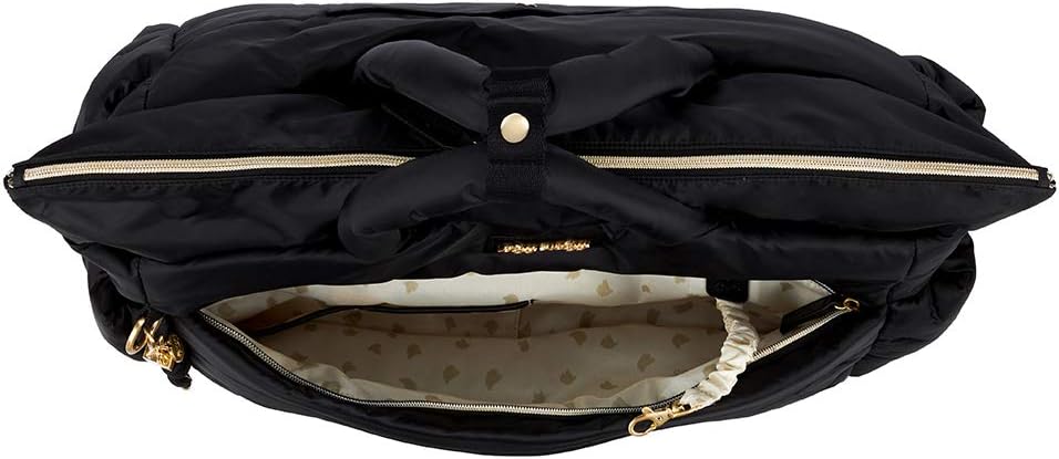Itzy Ritzy Dream Weekender Travel Bag – Lightweight Overnight Bag with Base Compartment, 12 Pockets, Bottle Holders & Strap