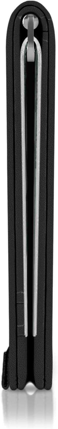 Kings Loot Money Clip Slim Minimalist Wallet for Men | RFID Blocking Leather Design with Money Clip | Front Pocket Bifold Holds 12 Cards | Stylish & Compact Wallets (Black)