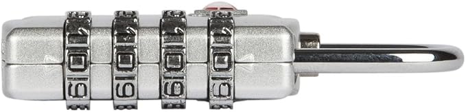5 Pack TSA Luggage Locks with 4 Digit Combination – Heavy Duty Set Your Own Padlocks for Travel, Baggage, Suitcases & Backpacks - Silver