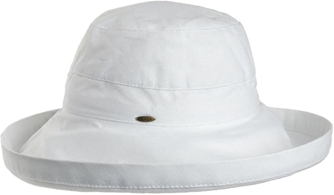 Scala Women's Cotton Hat with Inner Drawstring and Upf 50+ Rating