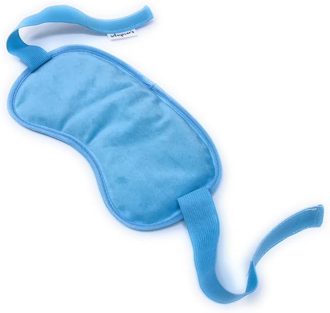 Solayman’s Reusable Gel Eye Mask – Hot & Cold Therapy Eye Ice Pack with Soft Fleece Cover for Puffy Eyes, Dark Circles, Migraines, Stress & Headache Relief – Cooling Compress Eye Mask (Blue)