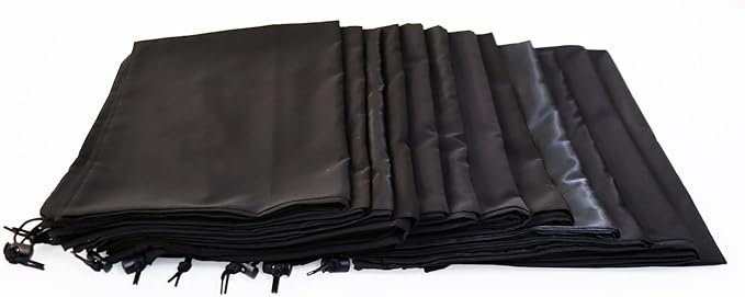 Extra Large Laundry Bag 18 Pack, Travel Laundry Bags with Drawstring Closure, 30"x40", for college, dorm, apartment dwellers (18Pcs Black)