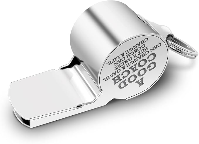 fkovcdy Letters Coach Gifts, Whistle for Coaches, Whistle Emergency, Thank You Coach Gifts, Coaches Whistle with Lanyard Coach Gift for Men Women Teachers Referees Sports Coach Outdoor, Letter L
