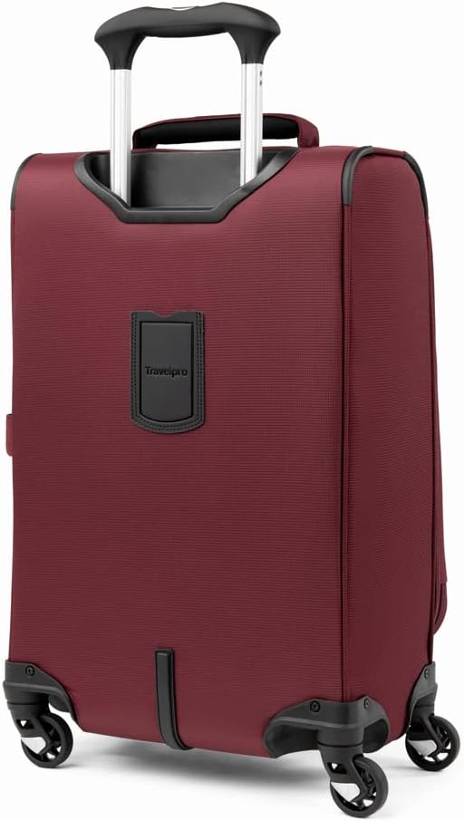 Travelpro Maxlite 5 Softside Expandable Carry-On Luggage with Spinner Wheels, Lightweight, 21-Inch —Burgundy