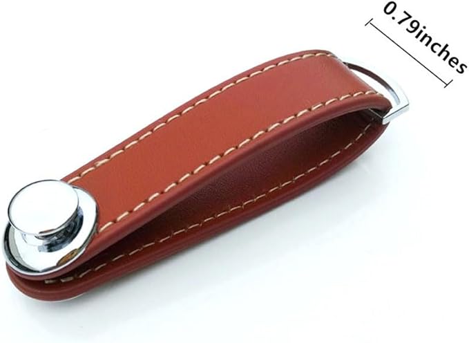 Compact Key Holder - Stylish & Practical Pocket Key Organizer With Secure Locking Mechanism. (Brown)