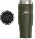 THERMOS Stainless King Vacuum-Insulated Travel Tumbler, 16 Ounce, Army Green