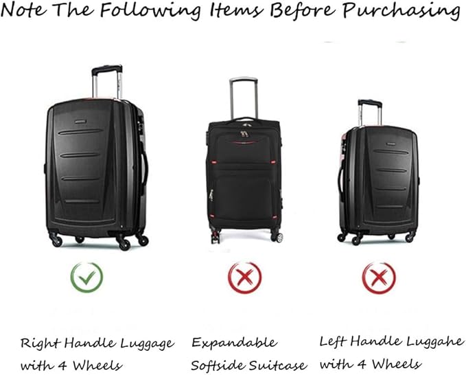 Luggage Cover Protector Fits 20 24 28 Inch Clear PVC Waterproof Suitcase Covers Travel Luggage Sleeve Tsa Approved