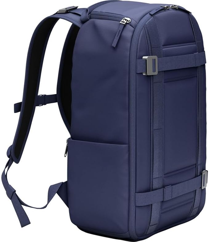 Db Journey Ramverk Backpack - Durable Travel Backpack with Laptop Compartment & Pockets for Work, Luggage with Roller Bag Hook Up System, 26L - Blue Hour
