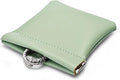 PU Leather Jewelry Travel Bag Leather Jewelry Pouch Christmas,Wedding Party Favor Gift Bag (L, Green)