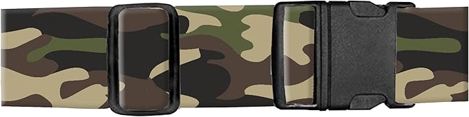 Luggage Straps for Suitcases, Adjustable Travel Belt, Durable Wide Luggage Strap, Cute Suitcase Strap Identifiers with Buckle, Bag Straps for Luggage, Classic Camouflage