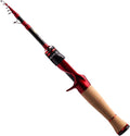PURELURE Fishing Rod Telescopic, Carbon Fiber Spinning Casting Travel Rod, Spare Solid Carbon Tip, 3A Cork Handle, ABS Metal Reel Seat, Floating Guide Ultralight Portable Fishing Pole