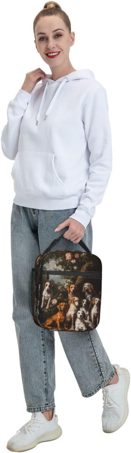 Dog Insulated Lunch Box for Women Men Dog Lunch Bag for Travel,or Fishing Polyester Dog Lunch Box