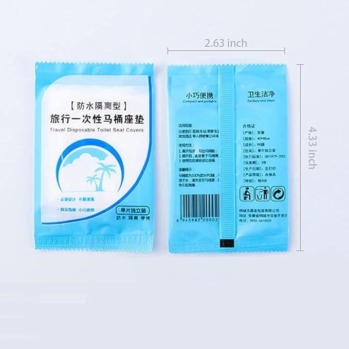 Toilet Seat Covers Disposable 60 pack for Travel Toilet Seat Cover Friendly Packing for Kids Potty Training and Adult