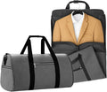 Convertible Garment Bag for Travel – 2 in 1 Carry On Duffel Suit Bag with Shoulder Strap – Hanging Weekender Suitcase for Men & Women, Ideal for Business & Overnight Trips