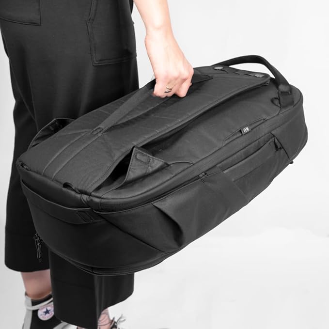 Peak Design Travel Backpack 30L, Black, Expandable 27-33L Design, Rear and Top Access, Weatherproof Shell, Laptop Sleeve, Ideal for Travel or Everyday Carry, Versatile Backpack for Men and Women
