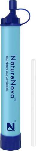 Personal Water Filter Straw Outdoor Portable Filtration Emergency Survival Gear Water Solutions Tactical Gear for Hiking Camping Accessories Travel Hunting Fishing Outing Backpacking
