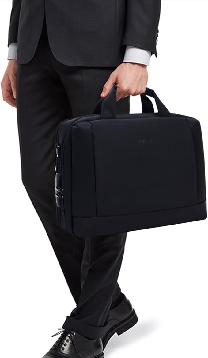 Heavy Duty Accordian File OrganizerwithHandle&Combination Lock,26 Pockets Expanding File Folder, Portable Document Organizer Accordion File Keeper for Letter Size / A4 File (Black)