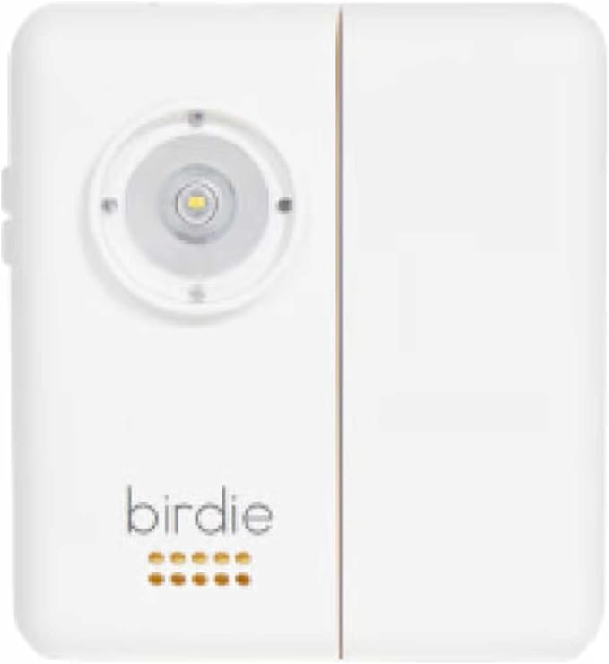 She's Birdie - The Original Personal Safety Door Alarm for Travel, at Home, or Window Security - Portable, Loud Siren, Flashing Light Alert + Built in Flashlight, Rechargeable, Rental Safe (Coconut)
