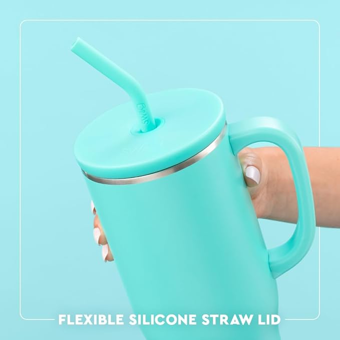 Swig Life 40oz Mega Mug, 40oz Tumbler with Handle and Straw, Extra Large Insulated Tumblers, Cup Holder Friendly Travel Mug (Tennessee)