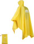 longsinger Rain Poncho for Adult, Waterproof Rain Poncho with Hood and Sleeve, Ideal for Hiking, Hunting, Camping