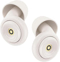 Ear Plugs for Sleeping Reusable Earplugs for Concerts Noise Cancelling Soft Silicone Noise Reduction Earbuds for Travel Focus Work 33-45dB Hearing Protection with 9 Ear Tips & Case (Off-White)