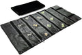 Travel Jewelry Roll Bag Portable Organizer Pouch With Grids&PVC Cover Storage Bags for Necklace, Bracelet, Bracelet,Ring, Badge, Pendant