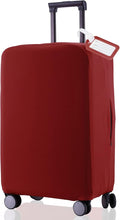 Travel Luggage Cover Suitcase Protector Scratch-Resistant Fit 19-31 Inch Suitcase, Not Included Suitcase (Claret, SX(22-23 inch))