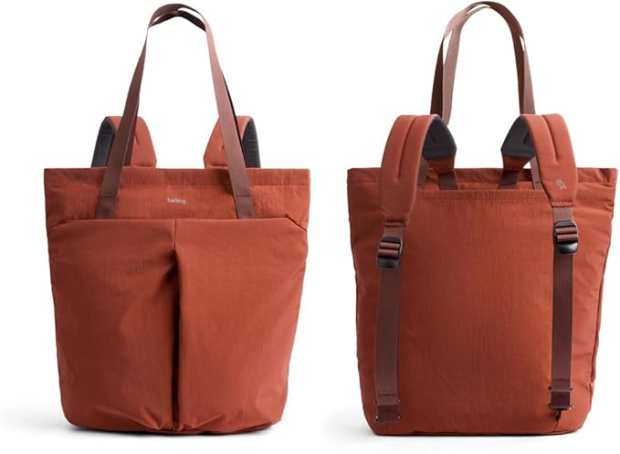 Bellroy Lite Totepack (18 liter lightweight tote bag and backpack, for beach, travel and every day) - Clay
