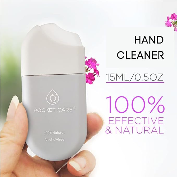 POCKET CARE | 2 Pack Verbena Scented Hand sanitizer Spray 15 ml - Spray for Hands | Organic Moisturizing Spray | Travel Size - Travel Accessories | 100% natural (Lemon Verbena)