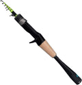 PURELURE Telescopic Fishing Rod Ultralight or Light, Carbon Fiber Rod Spinning & Casting, Fuji Alconite Ring and Reel Seat, One-Piece Mixed Carbon/4A Cork Handle, Spare Solid Tip, Portable Travel Rod