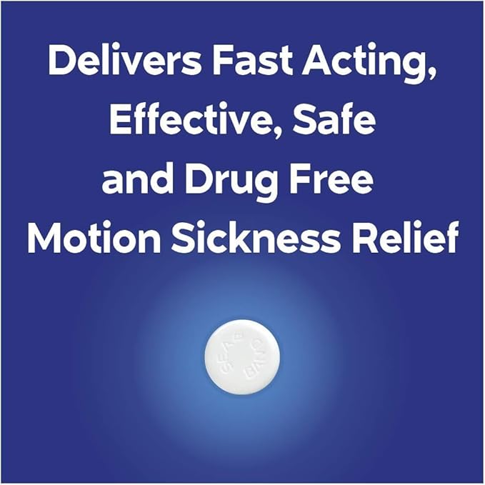 Sea-Band Anti-Nausea Acupressure Wristband for Motion & Morning Sickness - 1 Pair Pink