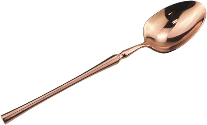 Gugrida 20 piece Copper Flatware Set 304 Stainless Steel Fork Spoon Cutlery Luxury Mirror Polished Silverware, Dishwasher Safe, Service for 4